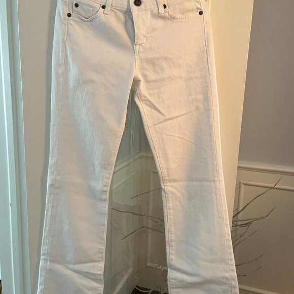 FIDELITY LILY MAGNOLIA WHITE JEANS - Picture 2 of 6